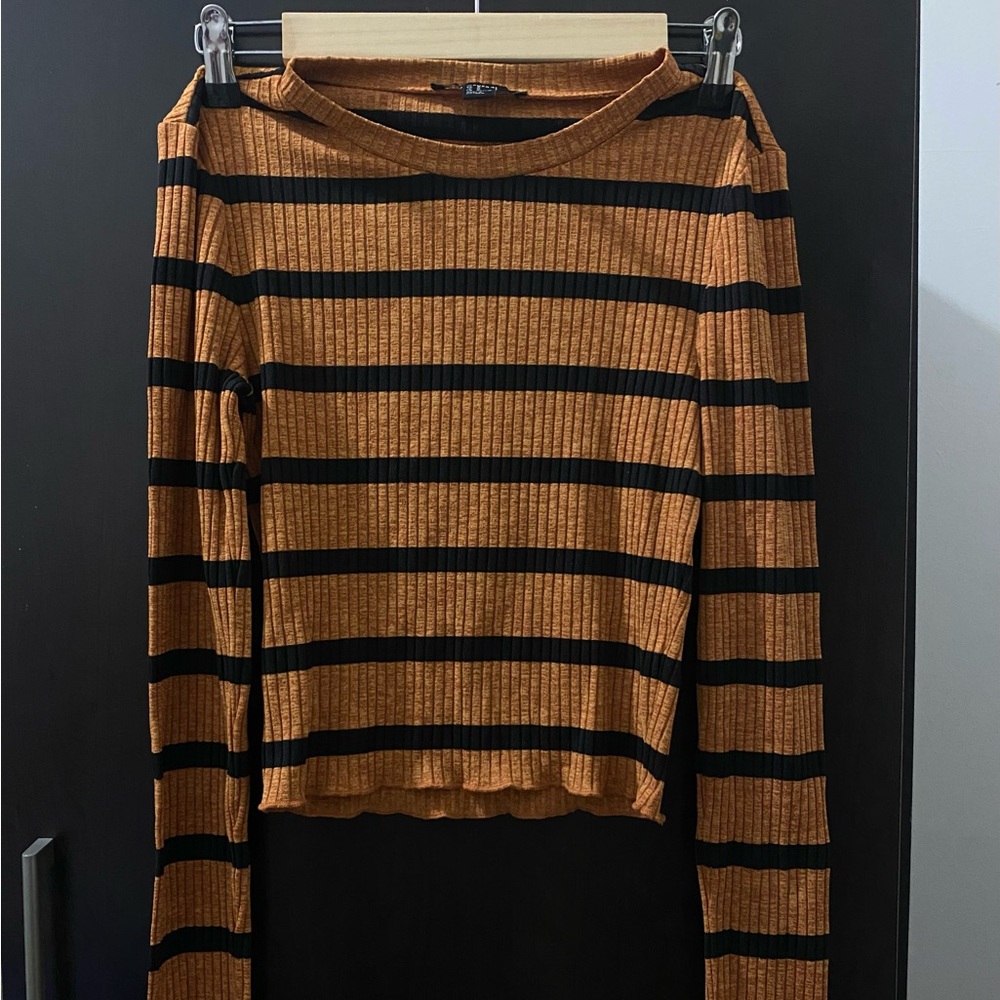 Forever 21 Ribbed Long Sleeve Top
